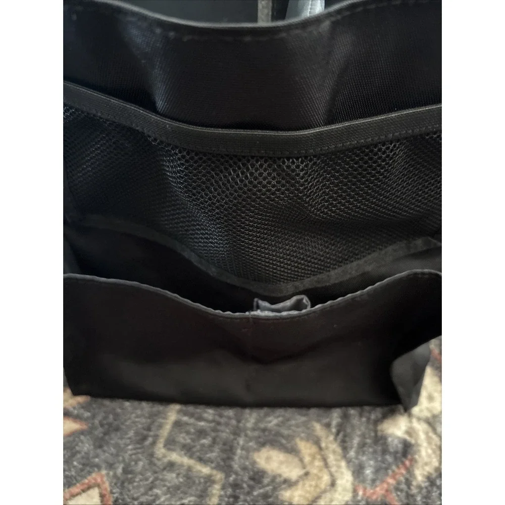 FifthStart Large Cleaning Supplies Organizer Tote & Caddy, Black Nylon